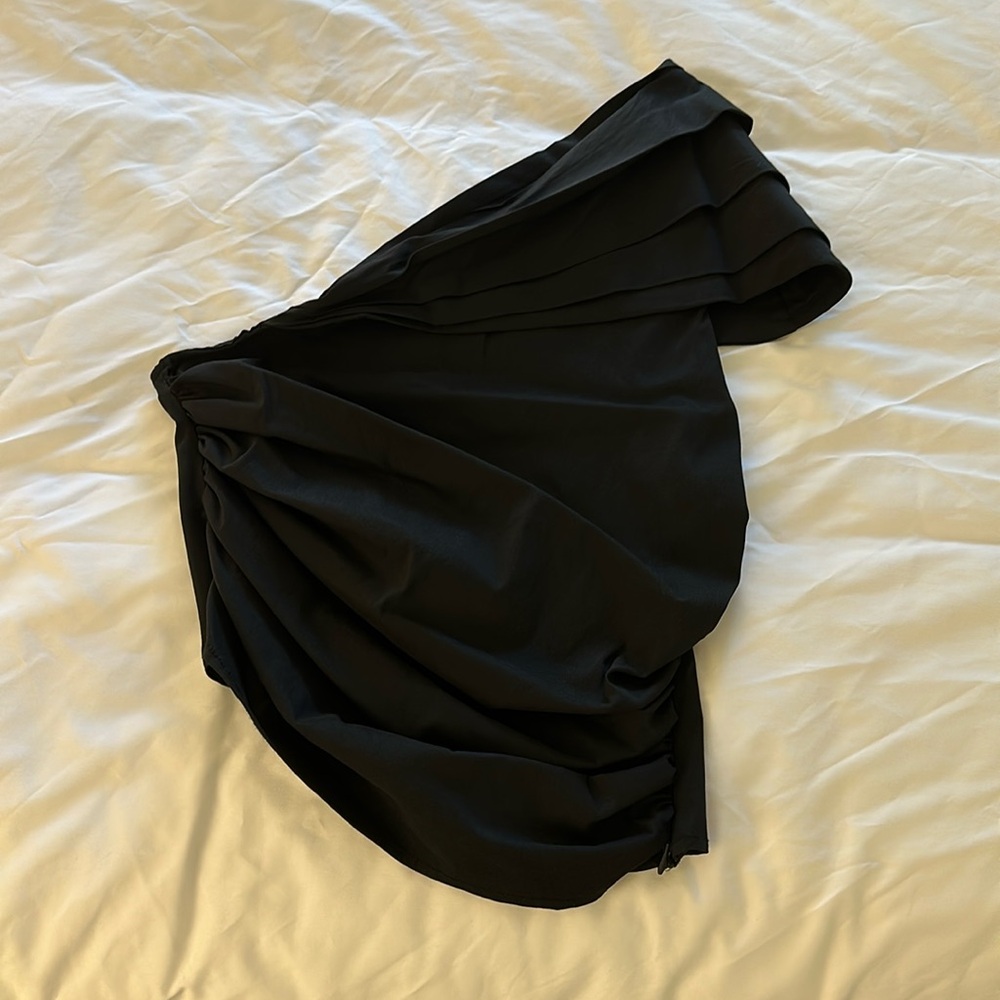 ZARA one shoulder top